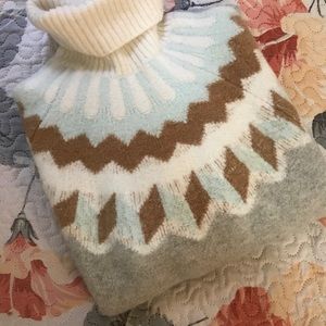 Fair isle turtleneck sweater from j.Crew